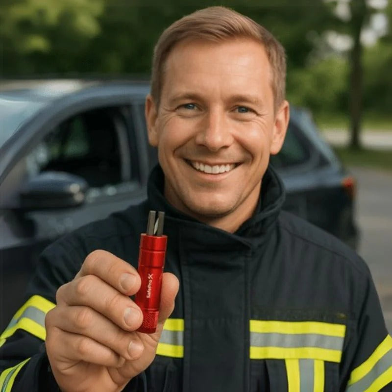 SafePro - Marteau de sécurité de voiture 2 en 1