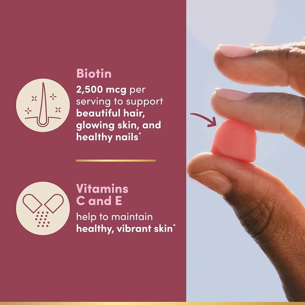 Hair Skin and Nails Gummies - Supports Healthy Hair